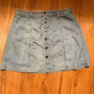 Mossimo Supply Co. Light Blue A-Line Denim Skirt